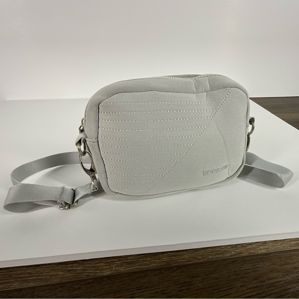 VOORAY Sidekick Gray-Moto Crossbody‎ Bag